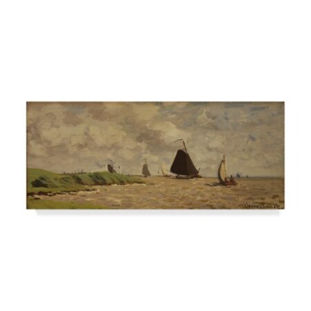 Claude Monet 'View From Voorzan' Canvas Art,20x47
